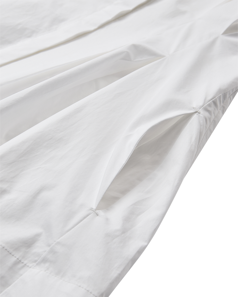 CMSHIRLEY - KORT SKJORTEKJOLE I HVID