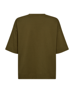 CMMUSE - T-SHIRT I KHAKIGRØN