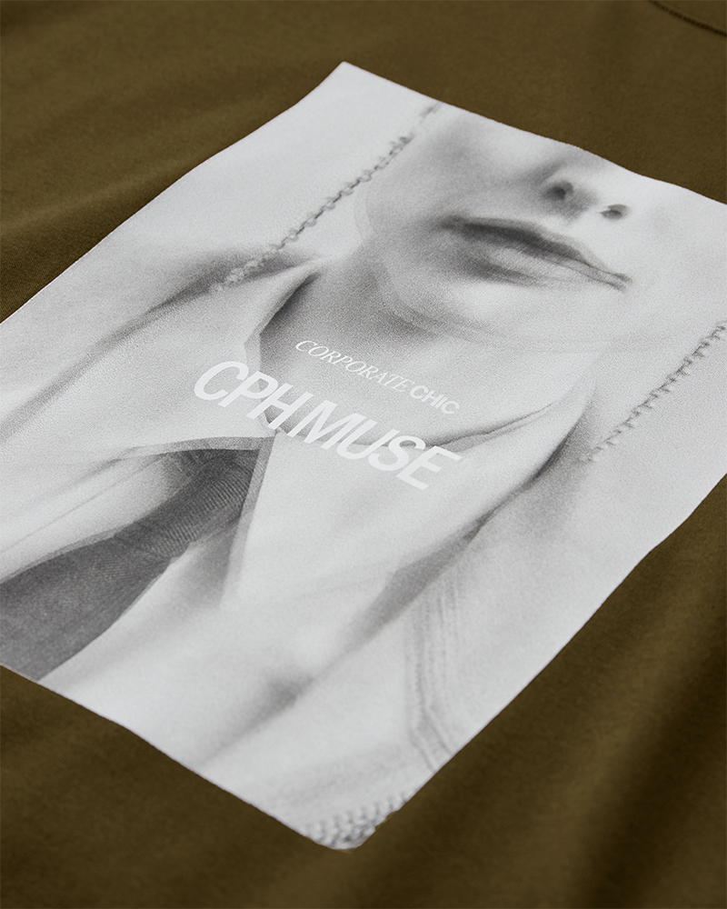 CMMUSE - T-SHIRT I KHAKIGRØN