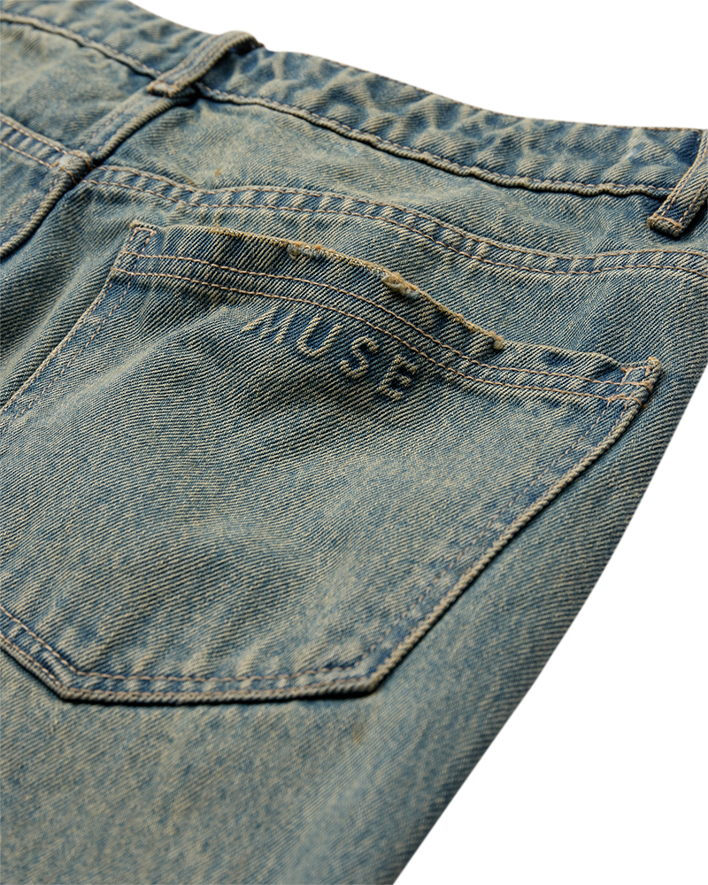 CMJEANNE - HØJTALJEDE JEANS I BLÅ