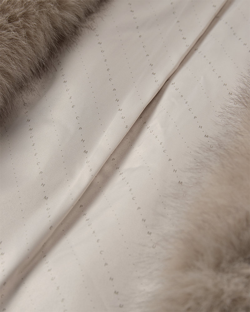 CMPLUSHY - FAUX FUR VEST I BEIGE