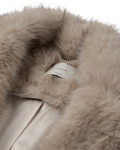 CMPLUSHY - FAUX FUR VEST I BEIGE