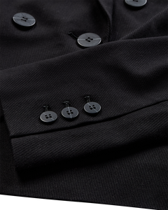 CMTAILOR - DOBBELTRADET KORT BLAZER I SORT