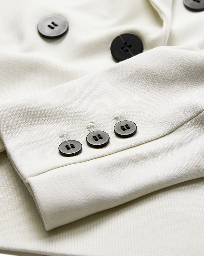 CMTAILOR - DOBBELTRADET KORT BLAZER I RÅHVID