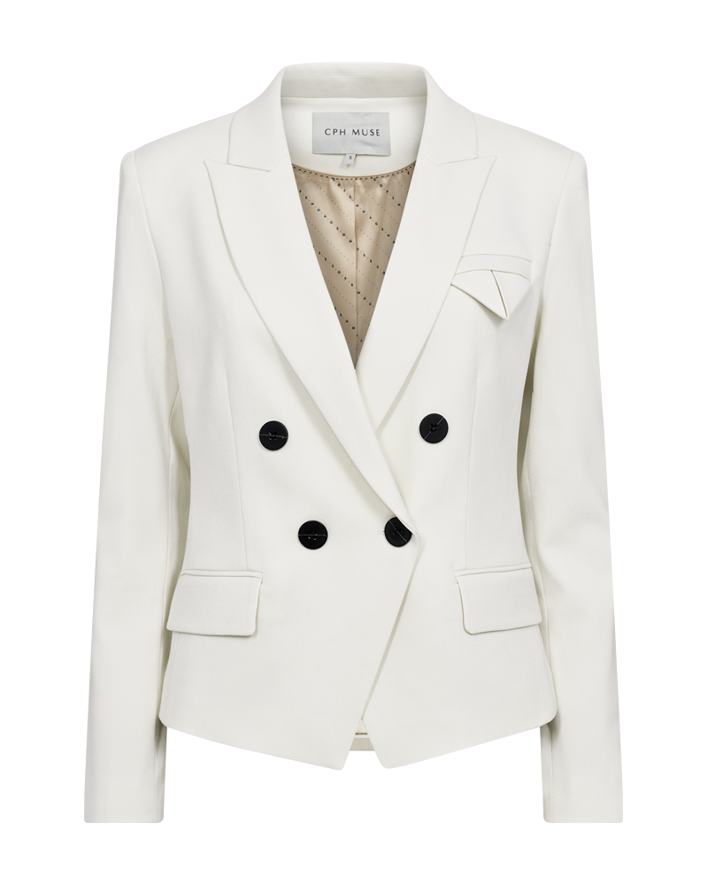 CMTAILOR - DOBBELTRADET KORT BLAZER I RÅHVID