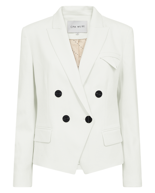 CMTAILOR - DOBBELTRADET KORT BLAZER I RÅHVID