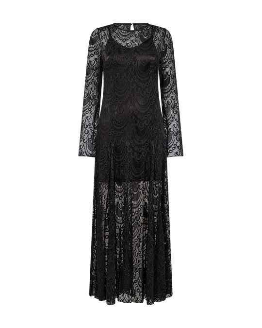 CMLACIE - KJOLE MED BLONDER I SORT