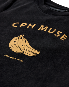 CMMUSE - T-SHIRT MED PRINT I SORT