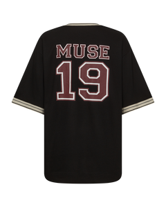 CMADIA - OVERSIZE T-SHIRT MED PRINT I SORT