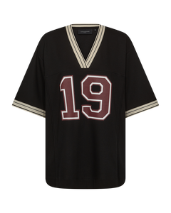 CMADIA - OVERSIZE T-SHIRT MED PRINT I SORT