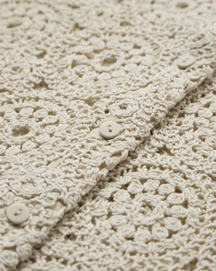 CMCROCHET - HÆKLET SKJORTE I BEIGE