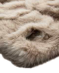 CMPLUSHY - FAUX FUR JAKKE I BEIGE