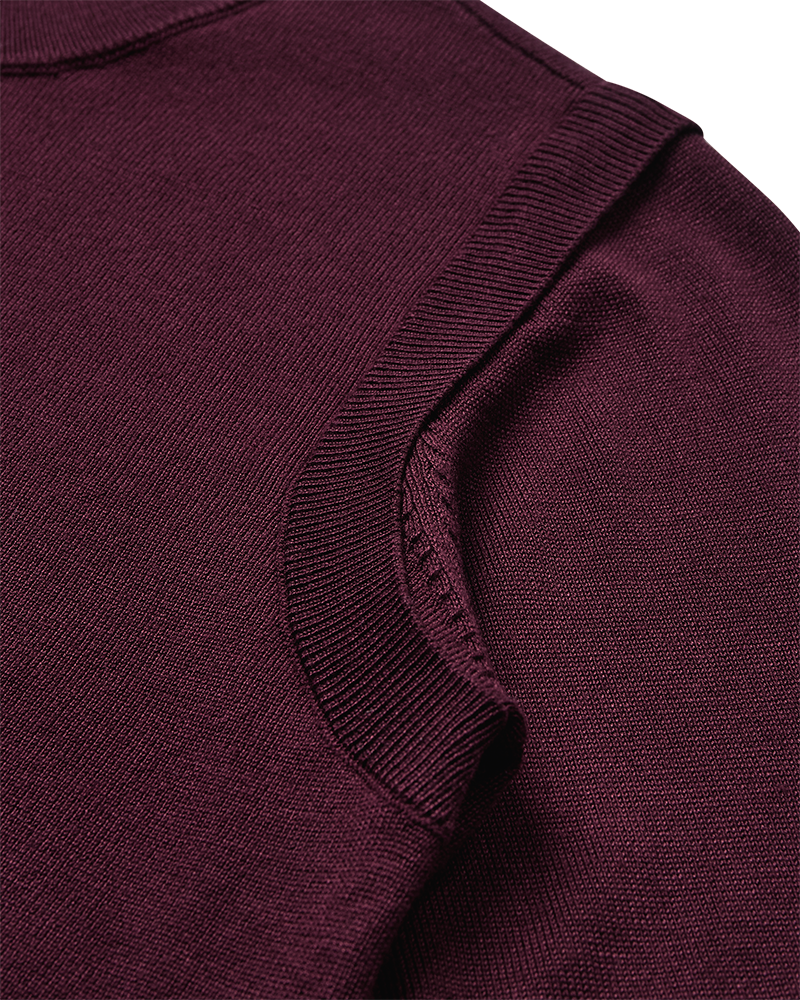 CMVERAN - PULLOVER MED BRODERET LOGO I RØD