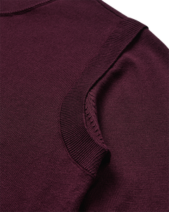 CMVERAN - PULLOVER MED BRODERET LOGO I RØD