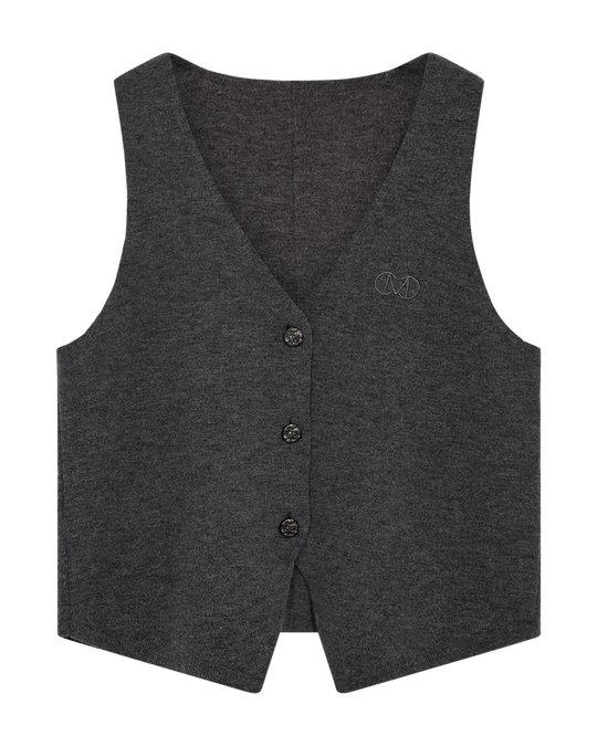 CMZINA - VEST MED LOGODETALJE I GRÅ