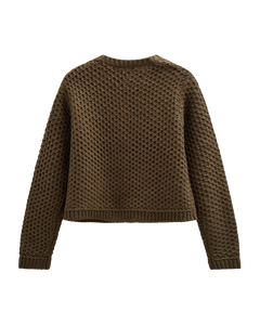 CMCOLETTE - STRIKKET CARDIGAN I GRØN