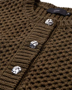 CMCOLETTE - STRIKKET CARDIGAN I GRØN