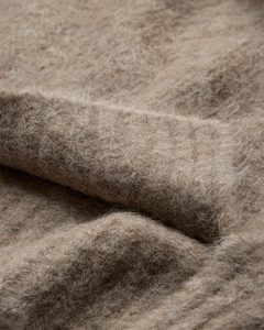 CMKATE - STRIKKET PULLOVER MED LOGODETALJE I BEIGE