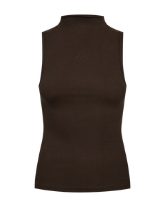 CMSIV - TOP MED BRODERET LOGODETALJE I BRUN