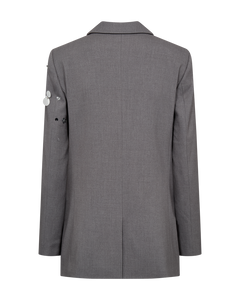 CMTAILOR - BLAZER MED PAILLETTER OG PERLER I GRÅ