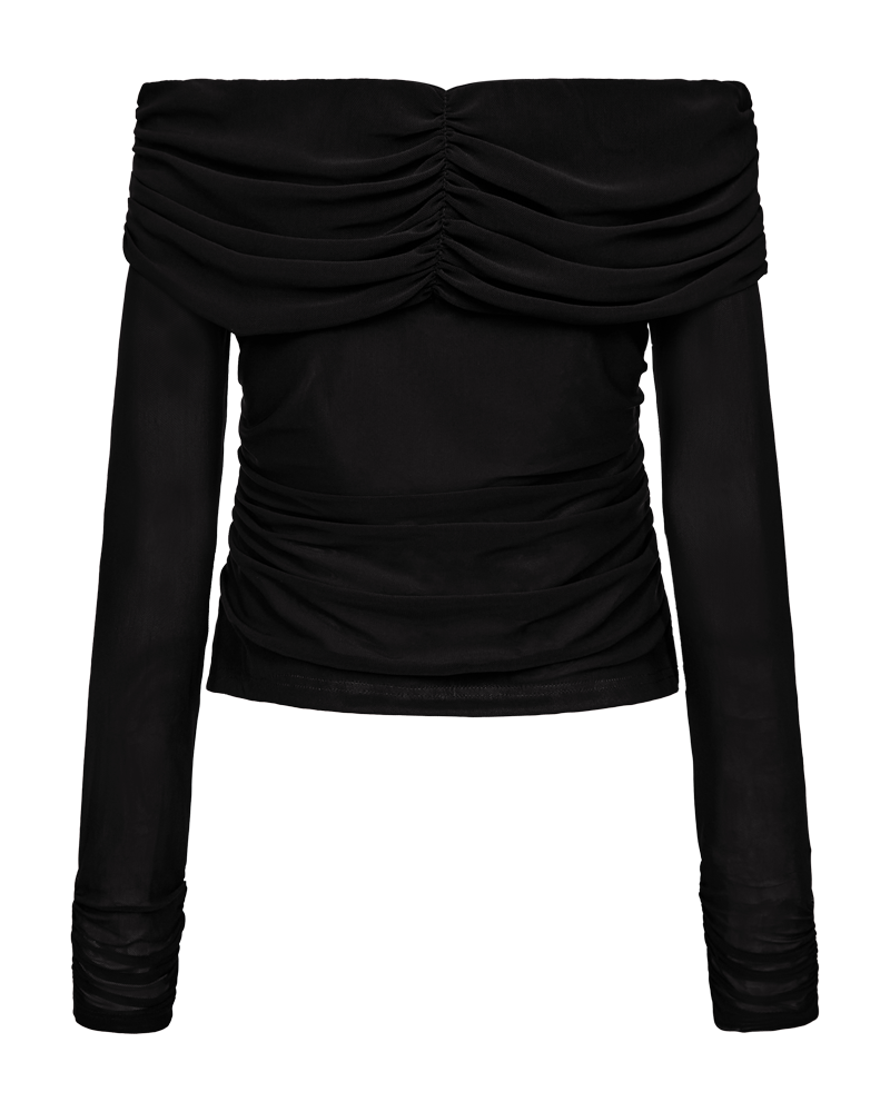 CMMEJSE - OFF-SHOULDER BLUSE I SORT
