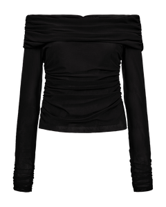 CMMEJSE - OFF-SHOULDER BLUSE I SORT
