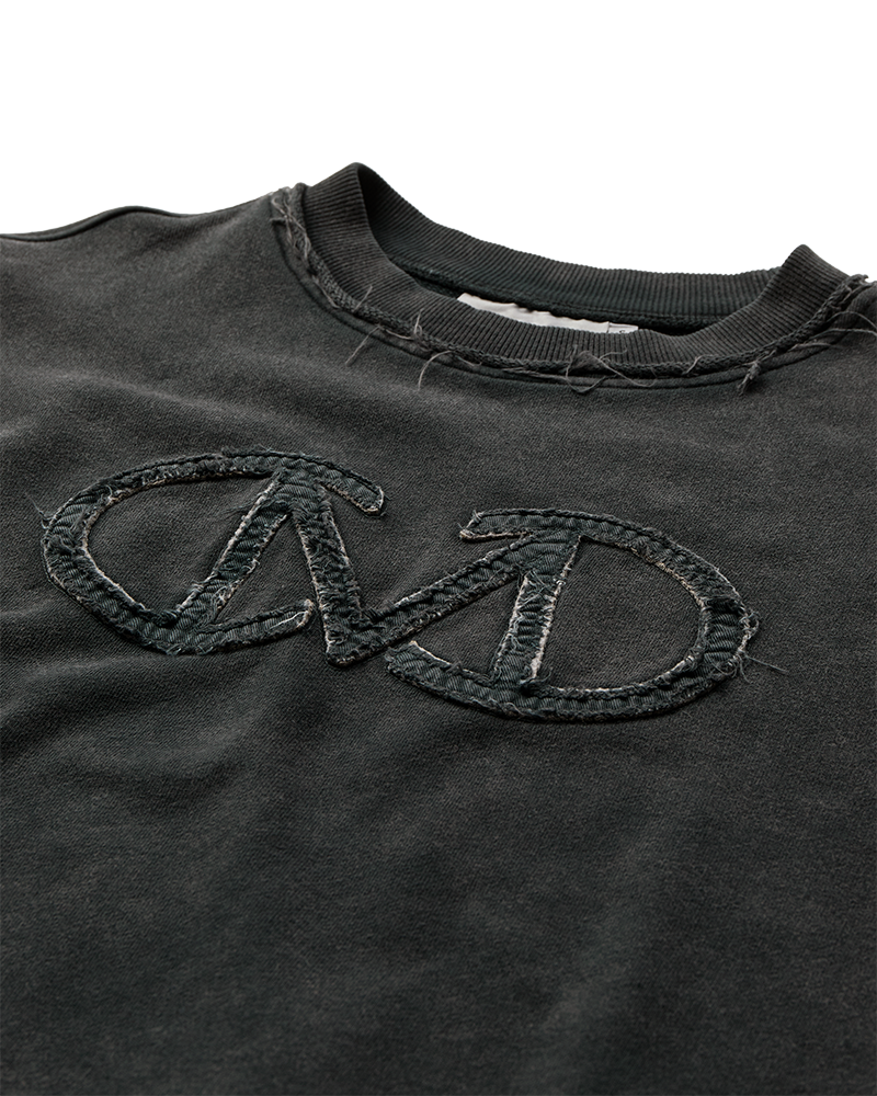 CMROCO – SWEATSHIRT MED LOGODETALJE I GRÅ