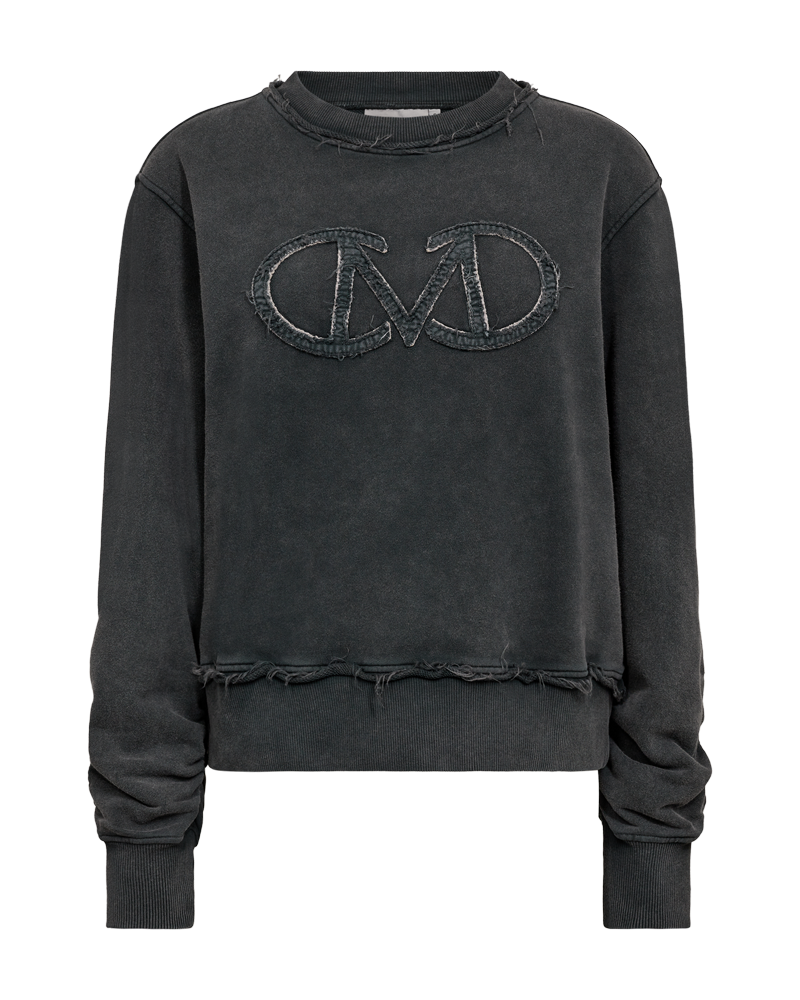CMROCO – SWEATSHIRT MED LOGODETALJE I GRÅ