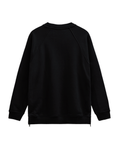 CMROCO - SWEATSHIRT MED LYNLÅSDETALJER I SORT