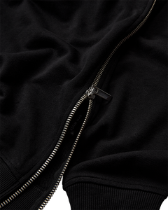 CMROCO - SWEATSHIRT MED LYNLÅSDETALJER I SORT