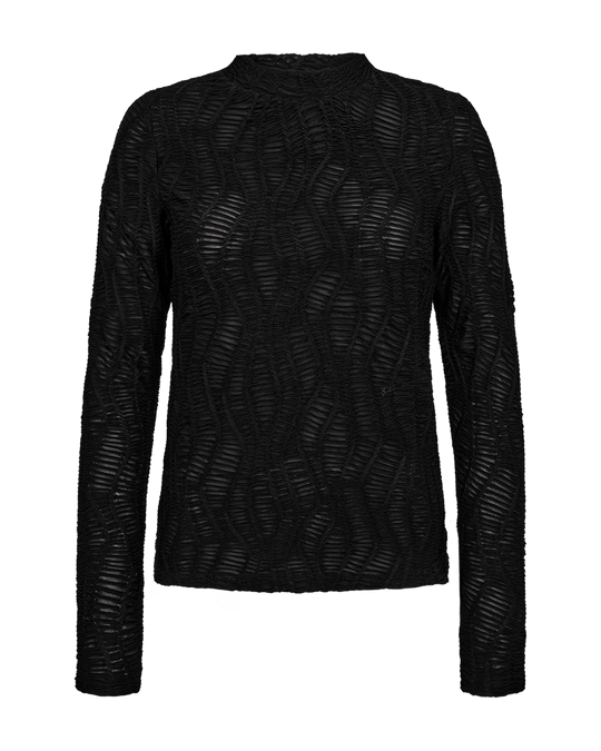 CMJERI - BLUSE I SORT