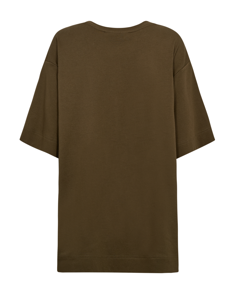 CMMUSE - OVERSIZED T-SHIRT MED PRINT I GRØN