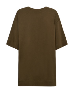 CMMUSE - OVERSIZED T-SHIRT MED PRINT I GRØN