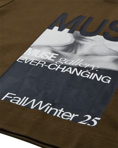 CMMUSE - OVERSIZED T-SHIRT MED PRINT I GRØN