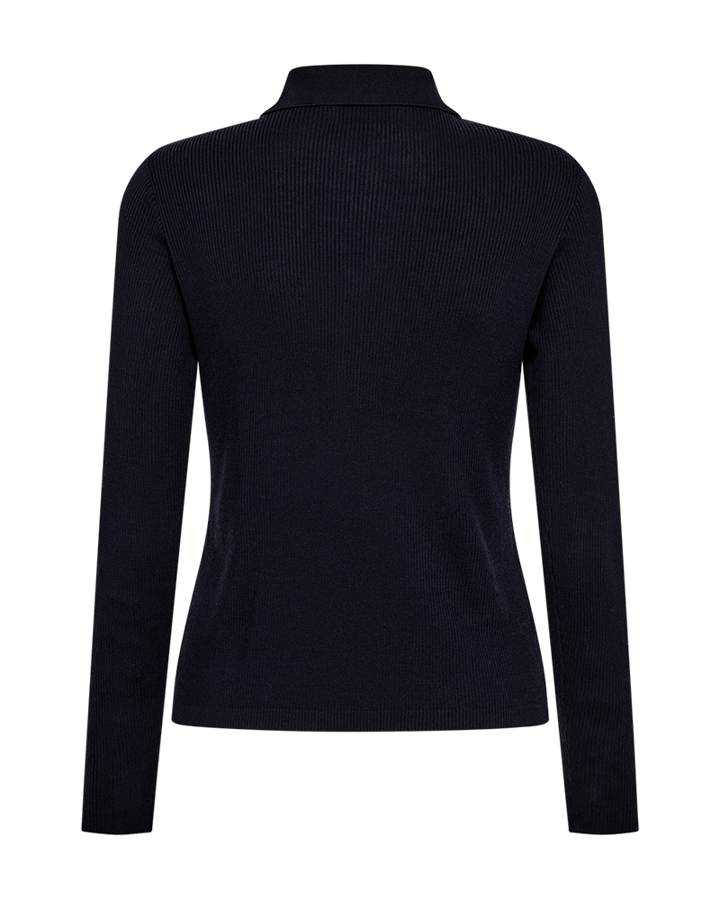 CMCONNIE - CARDIGAN MED PERLEMORSKNAPPER I BLÅ