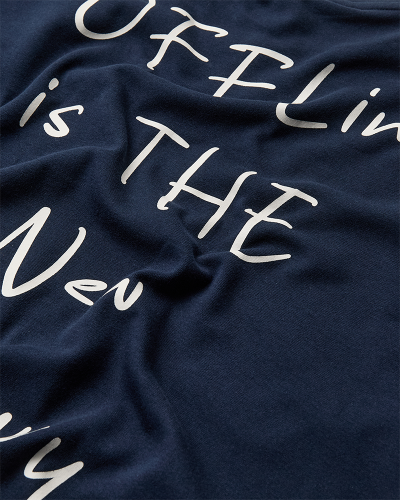 CMMUSE - OVERSIZE T-SHIRT I BLÅ