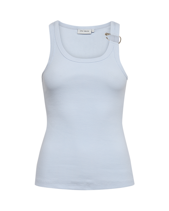 CMSIV - TOP MED SMYKKEDETALJE I BLÅ