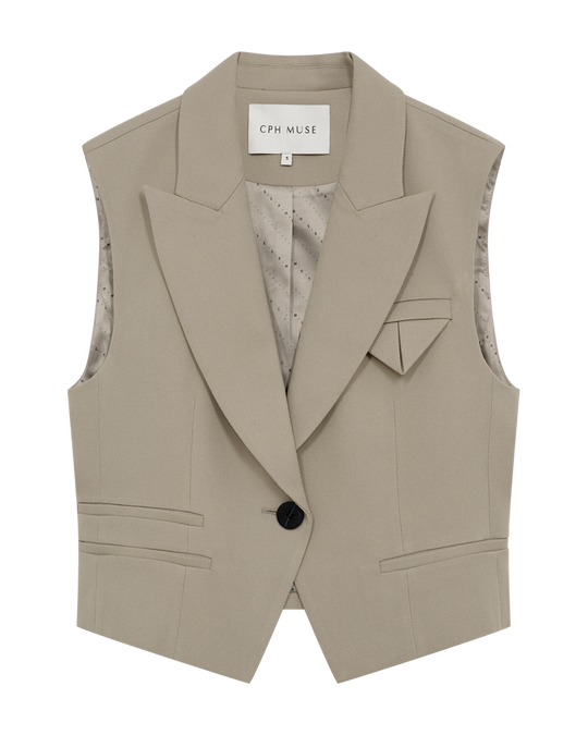 CMTAILOR - VEST I SAND
