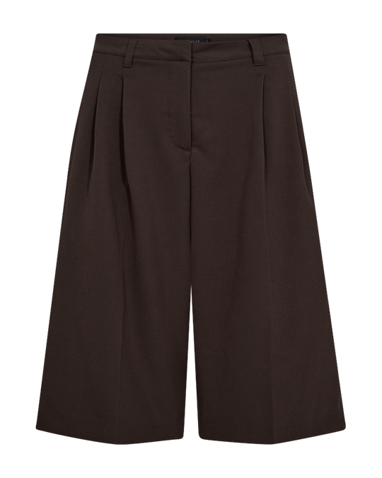 CMTAILOR - HØJTALJEDE SHORTS I BRUN