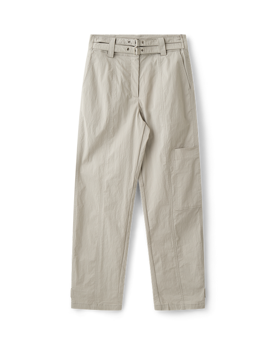 CMLUCY - HØJTALJEDE BUKSER I GRÅ