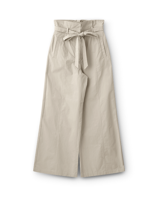 CMGINA - BUKSER MED BINDEBÅND I BEIGE