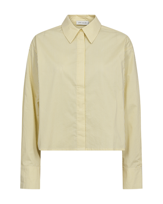 CMBLAIRE - KORT SKJORTE I GUL