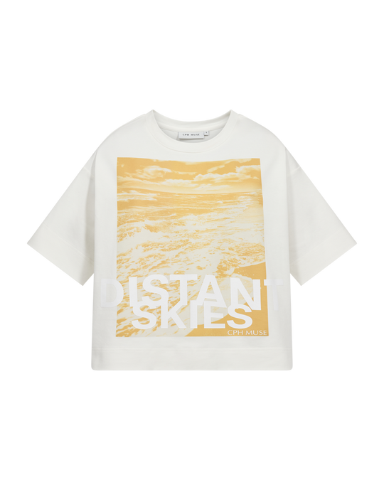 CMMUSE - T-SHIRT I HVID