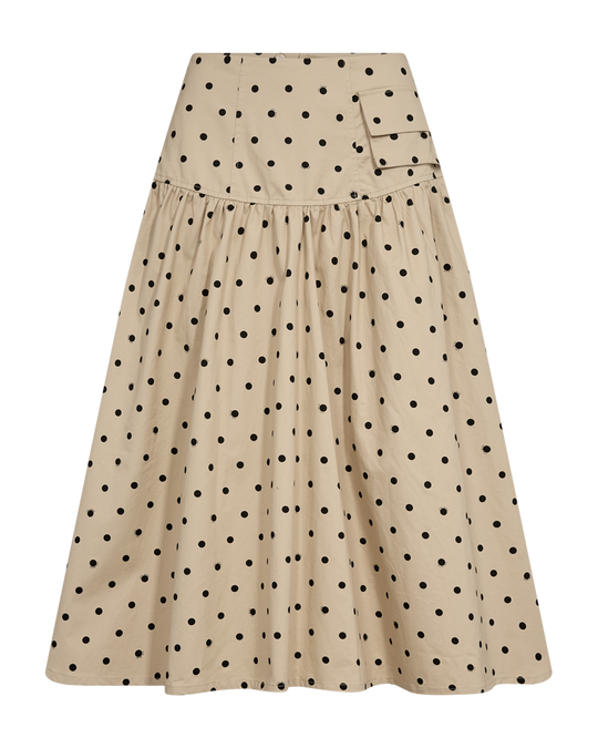 CMDOTTIE - PRIKKET NEDERDEL I BEIGE