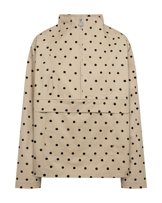 CMDOTTIE - PRIKKET JAKKE I BEIGE