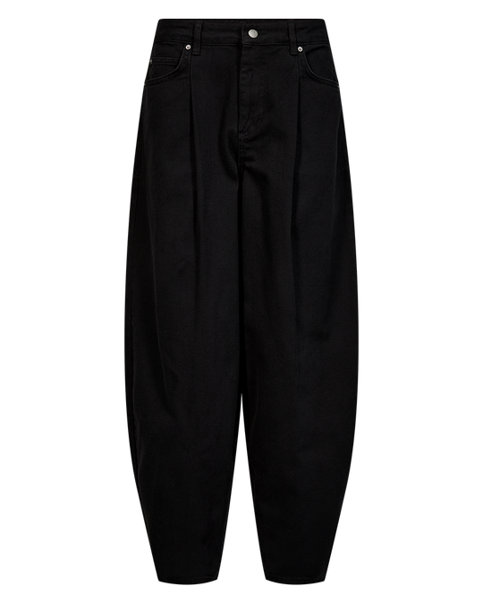CMANORA - BARREL JEANS I SORT