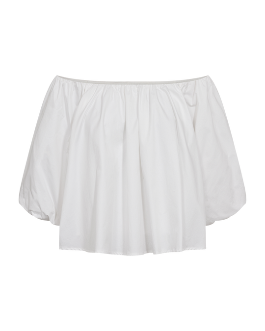 CMSHIRLEY - OFF-SHOULDER BLUSE I HVID