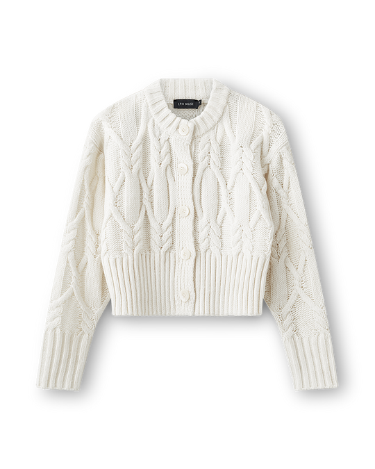 CMMAGLE - CARDIGAN I HVID